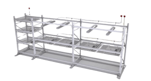 Estanterías para cultivo de plantas y otros con posibilidad de instalación de luces e iluminación Led en general