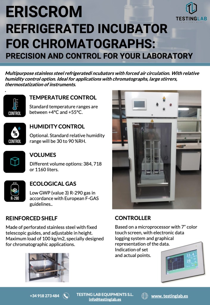 Refrigerated Incubators Specifically Designed for Chromatographic Equipment