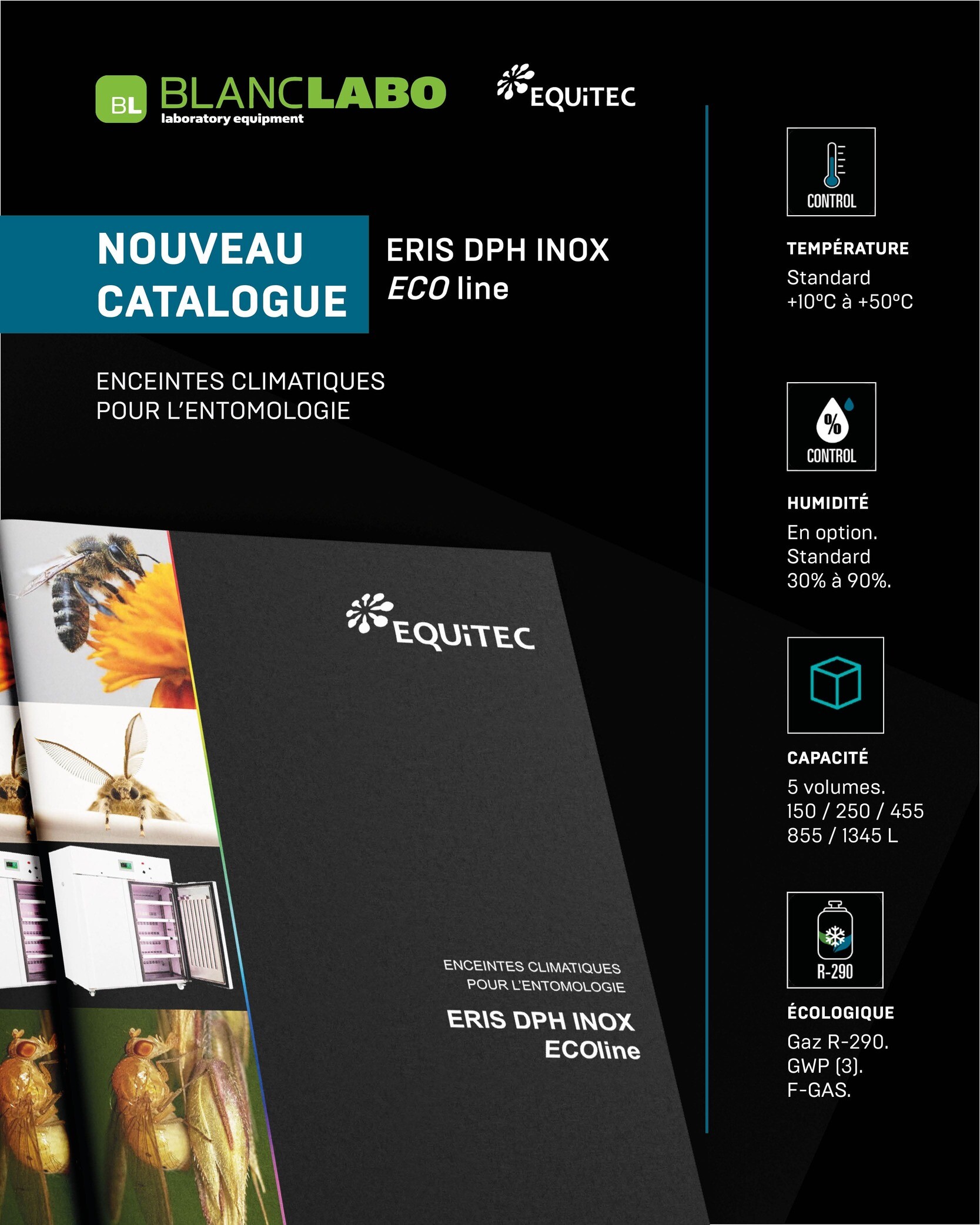nouveau catalogue chambre climatique pour l'entomologie et l'elevage d'insectes